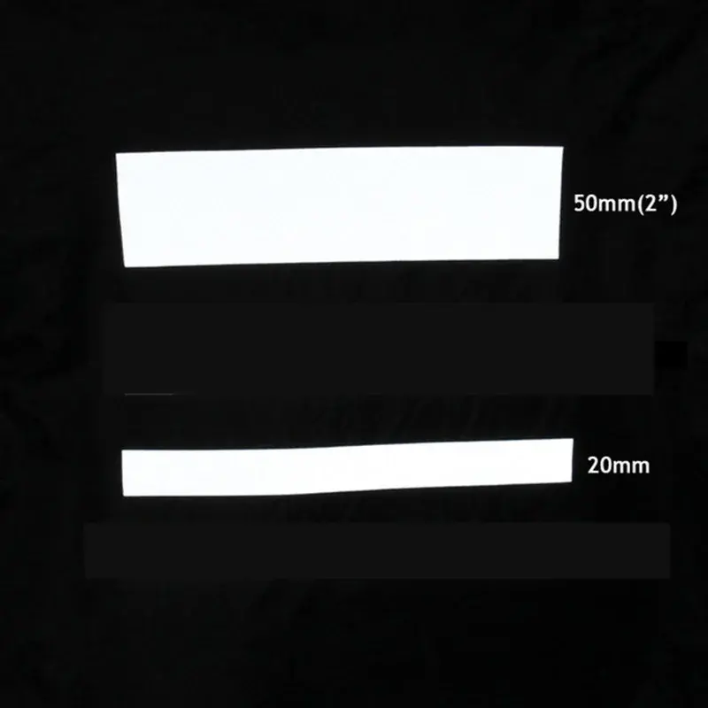 2/5m Reflective Heat Transfer Film Car Safety Reflector Sticker Safety Warning Mark High Visibility Heat Transfer Auto Decals