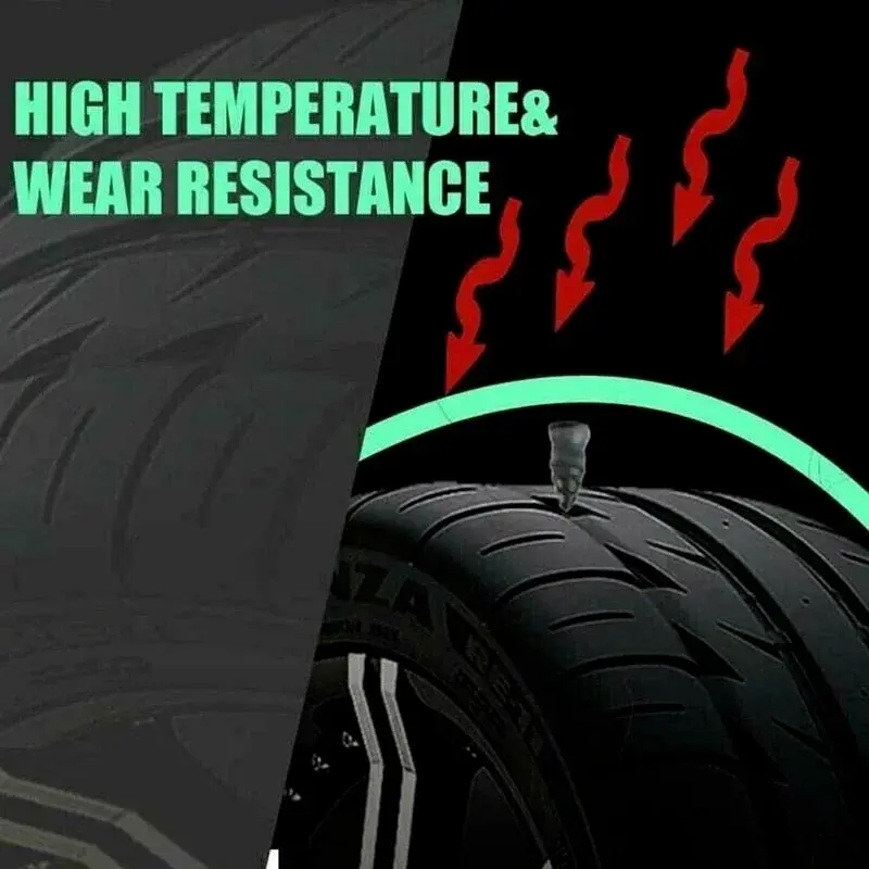 10pcs Rubber Nails / Strips Vacuum Tyre Repair Nail Plug Puncture Repair Strip Seals Auto Motorcycle Bike Wheel Tire Repair Kits