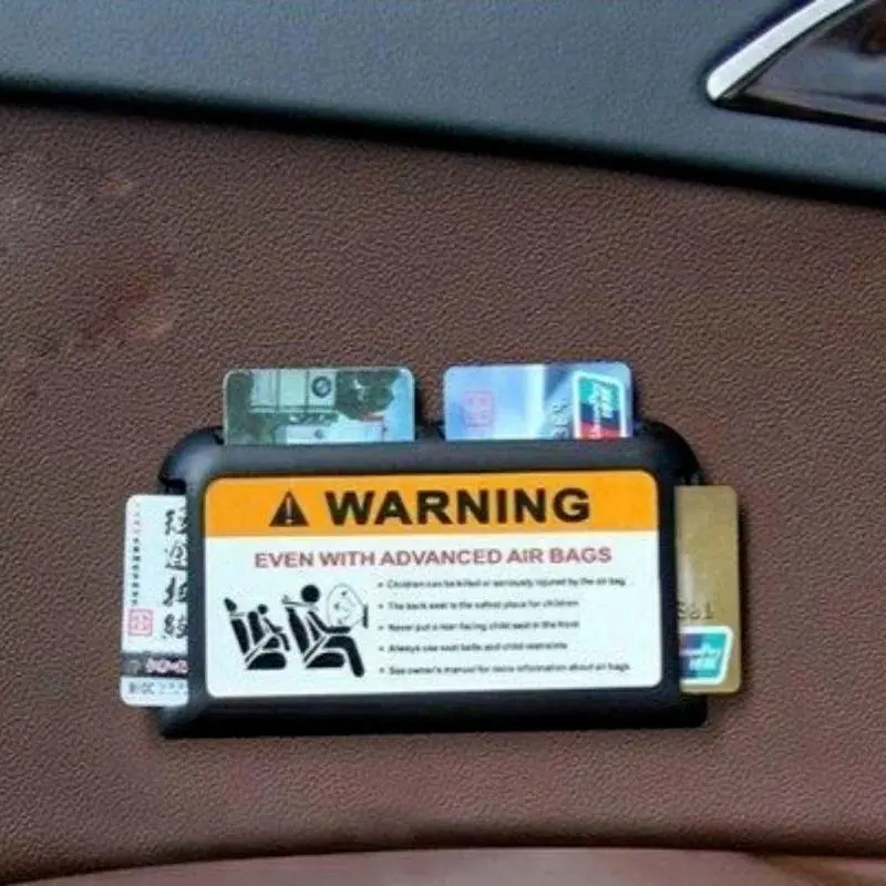 Universal Card Holder For Car Sun Visor Auto Interior Card Pasting Box Organizer Sunshade Storage Holder Car Accessories