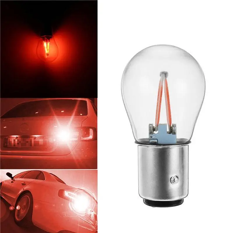 1157(BA15D)  Car COB DC 12V LED Bulb Automobile Turn Signal Light Tail Parking Brake Light Reverse Lamp Car Exterior Lights 1pc