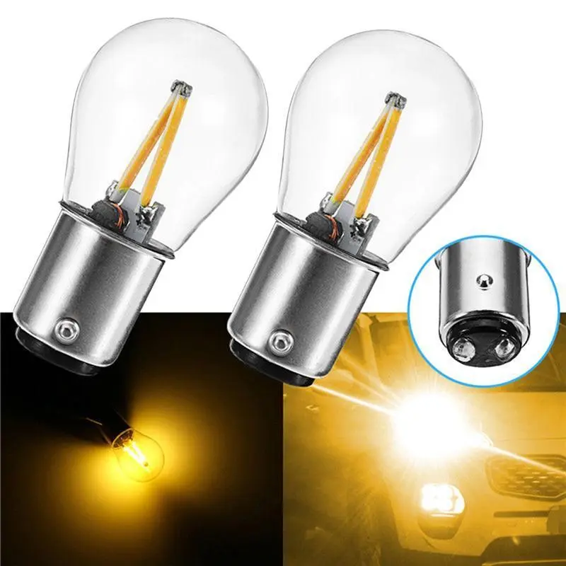 1157(BA15D)  Car COB DC 12V LED Bulb Automobile Turn Signal Light Tail Parking Brake Light Reverse Lamp Car Exterior Lights 1pc