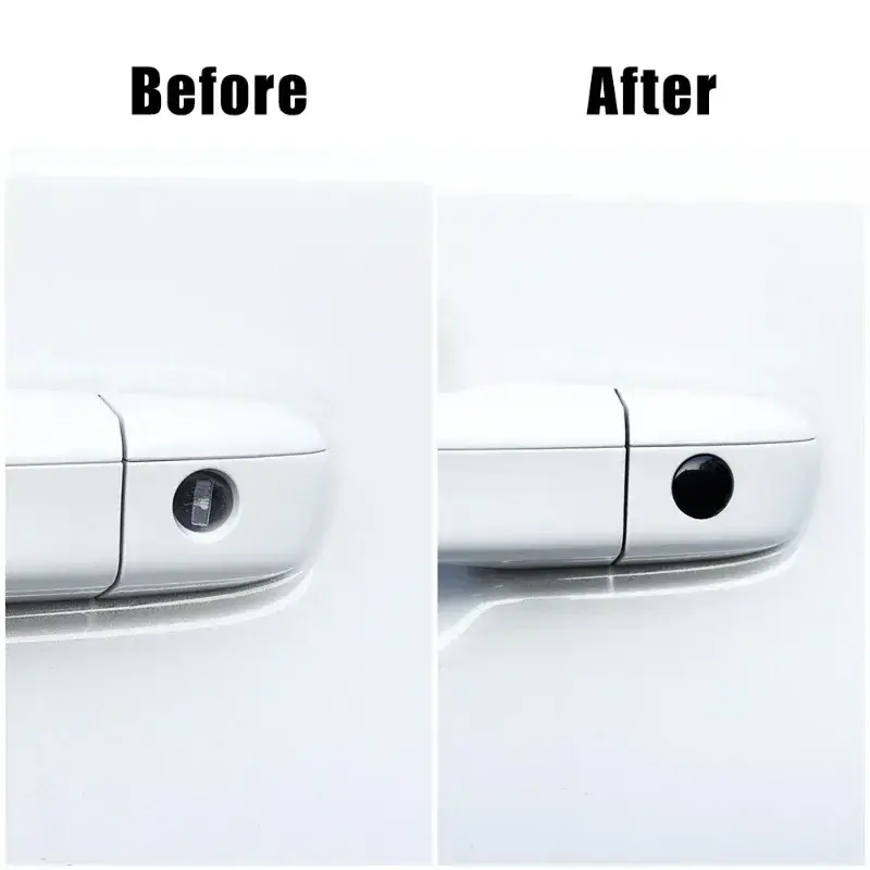 Car Door Lock Eye Stickers Highly Sticky PVC Self-adhesive Decorative Decals Auto Door Keyhole Anti Damage Protection Sticker