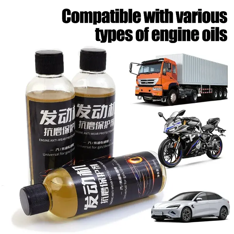 1/2Pcs Car Engine Anti-Wear Protectant 100ML Engine Cylinder Cleaning and Repairing Agent Diesel Petrol Additives Auto Parts