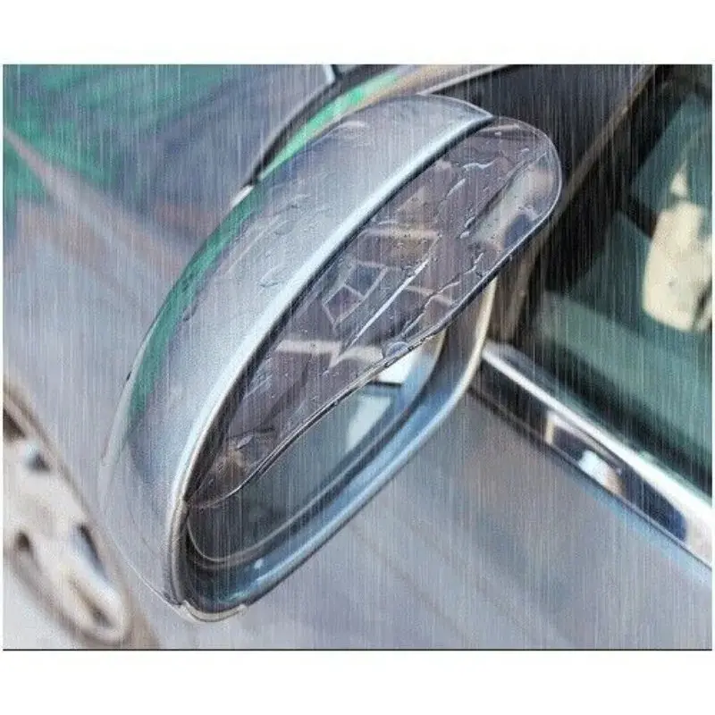 2pcs Car Rear View Mirror Eyebrow Sticker Protector Rainproof Sunshade Car Rearview Mirror Sun Visor Shade Shield Decal Stickers