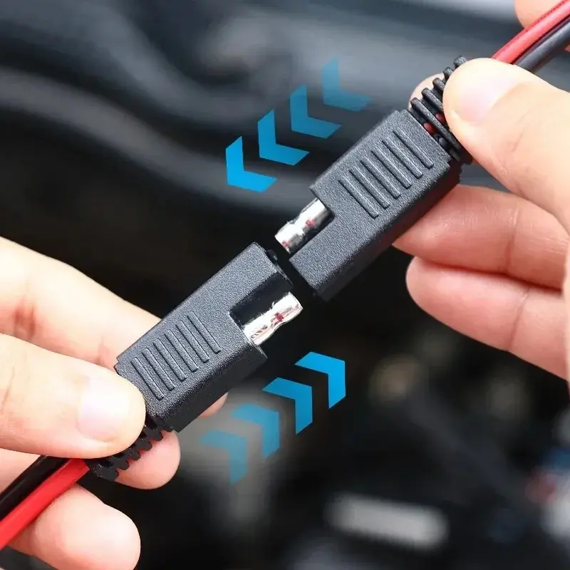 4PCS SAE Connector Extension Cable SAE Quick Connector Disconnect Plug Solar Panel Cable Wire Power Automotive Extension Cable