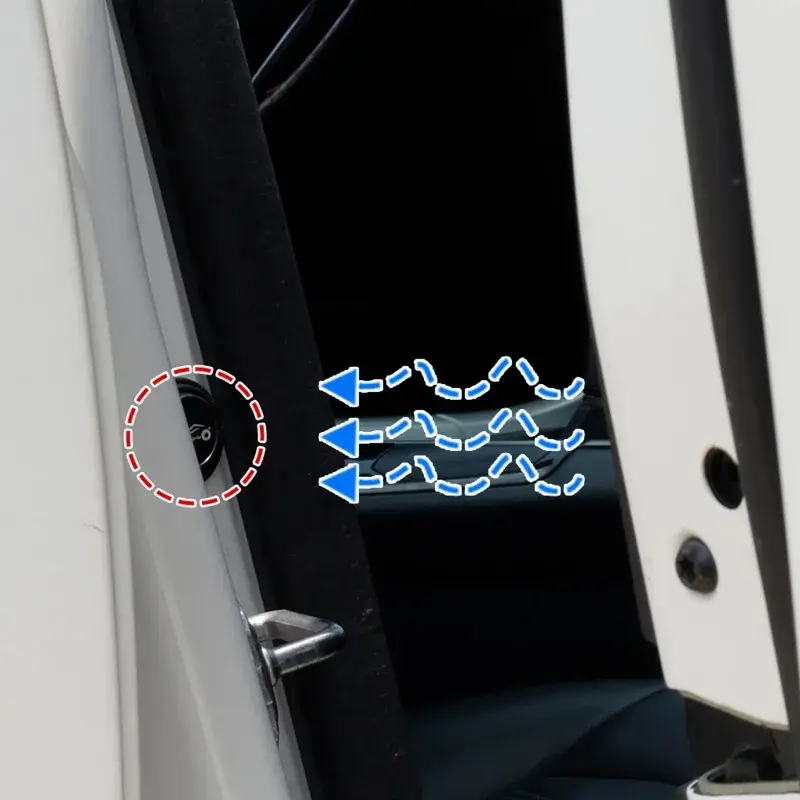 Car Door Anti-Collision Silicone Pads Sound Insulation Gasket Auto Soundproof Shockproof Sealing Rubber Pad Door Edge Sticker