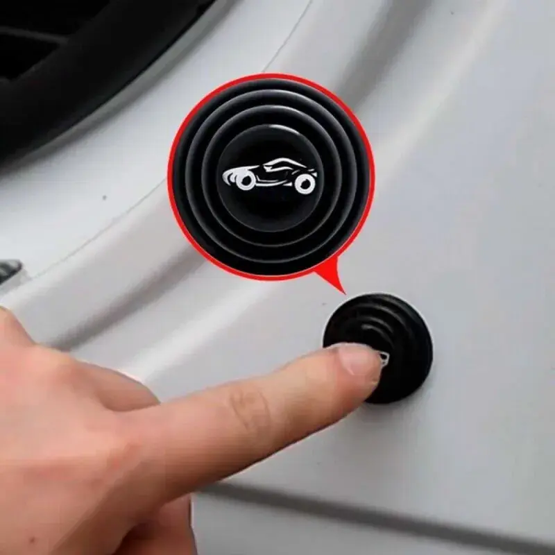 Car Door Anti-Collision Silicone Pads Sound Insulation Gasket Auto Soundproof Shockproof Sealing Rubber Pad Door Edge Sticker