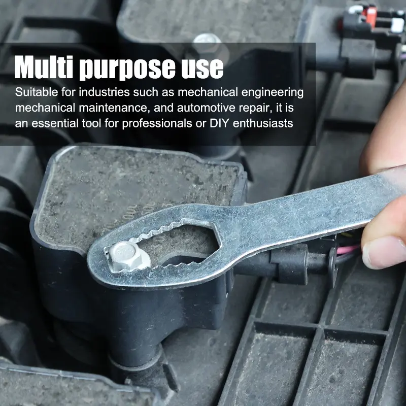 1pc Universal  Multi Functional Double Headed Torx Wrench Self-Tightening Screw Nuts Repair Wrench With Two Colors And Sizes