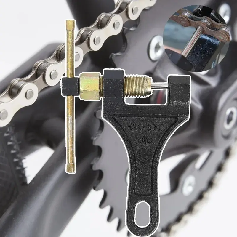 Multifunctional Universal Chain Removal Wrench Tool 420 530 Chain Breaker Repair Tool Suitable for Motorcycles Bicycles and ATV