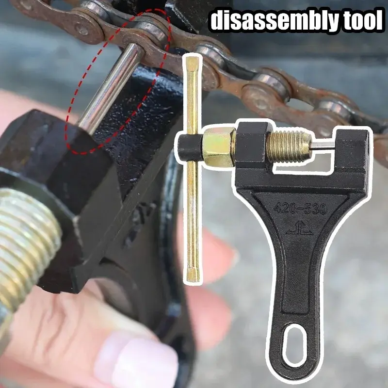 Multifunctional Universal Chain Removal Wrench Tool 420 530 Chain Breaker Repair Tool Suitable for Motorcycles Bicycles and ATV