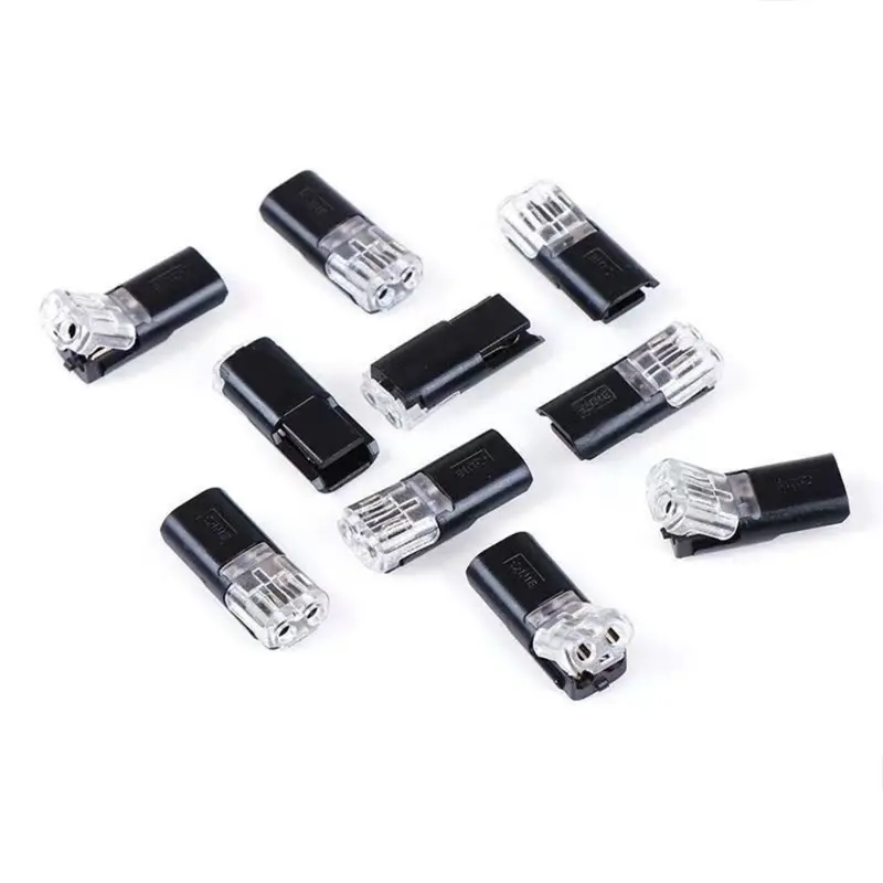 1-50pcs Auto Quick Electrical Wire Connector 2 Pin Style Cable Plug Car Waterproof Solder Free Electrical Wire Cable Connector