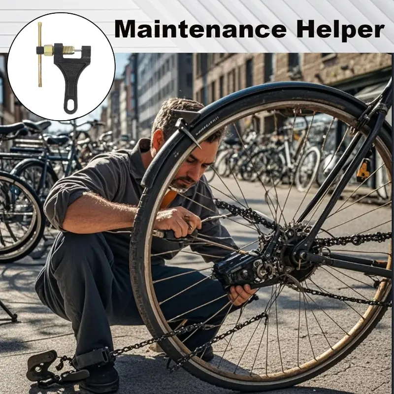 Multifunctional Universal Chain Removal Wrench Tool 420 530 Chain Breaker Repair Tool Suitable for Motorcycles Bicycles and ATV