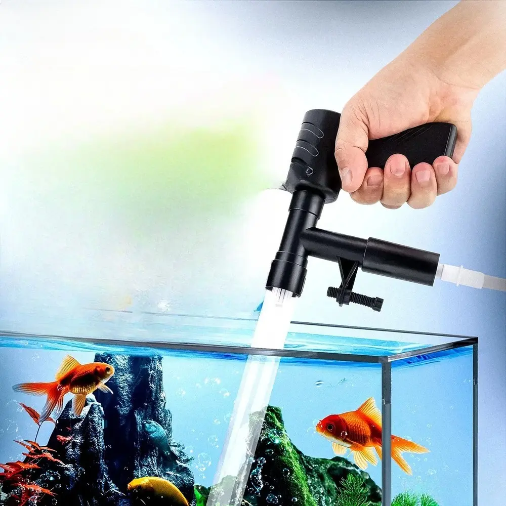 Aquarium Cleaning Tool Aquarium Fish Tank Water Change Pump Vacuum Water Changer Siphon Filter Pump Sand Gravel Cleaner Manual