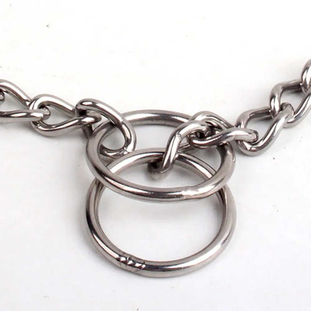 P-chain Dog Collar Stainless Steel Dog Cat Necklace Adjustable Pet Training Collar for Small Medium Large Dog Pet Accessories