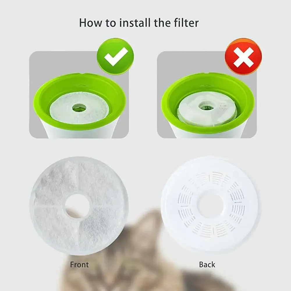 Pet Automatic Water Dispenser Filter Activated Carbon Filter for Cat Dog Water Fountain Dispenser Pet Filter Accessories