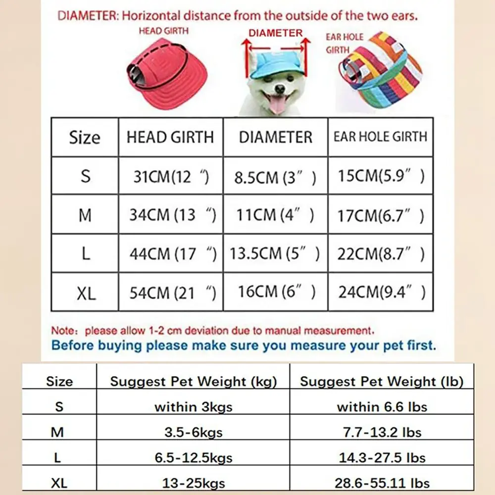 Pet Baseball Cap Dog Embroidered Letter Hat for Dogs Cats Adjustable Breathable Dog Sun Hat with Ear Holes Pet Baseball Cap