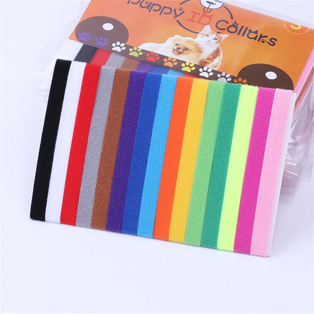 12PCS Adjustable Nylon Pet ID Collars - Color-Coded Newborn Puppy & Kitten Identification Set