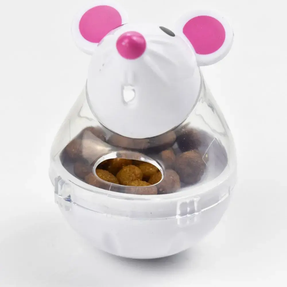 Pet Feeder Cat Toy Mouse Playing Training Funny ToysFood Rolling Leakage Dispenser Bowl for Cat Kitten Cats Toy Pet Supplies