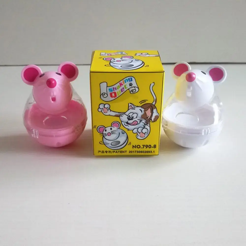 Pet Feeder Cat Toy Mouse Playing Training Funny ToysFood Rolling Leakage Dispenser Bowl for Cat Kitten Cats Toy Pet Supplies