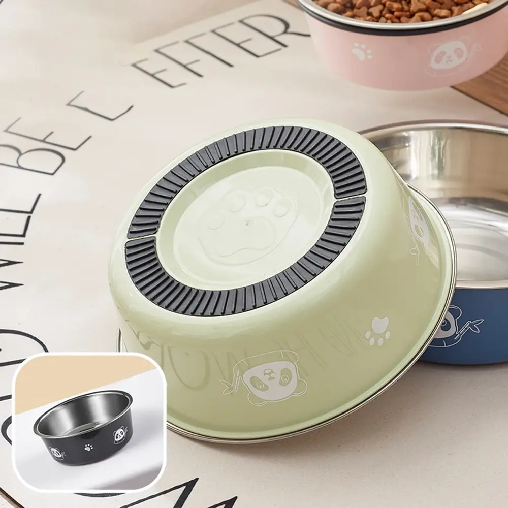 Non-Slip Stainless Steel Pet Bowl for Dog Cat Safe Durable Feeding Bowl for  Small Medium Large Dog Cats Feeding Drinking Bowl