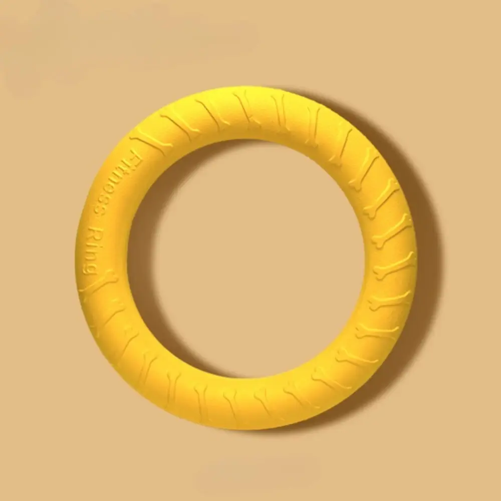 Durable Flying Disc Ring Puller Dog Toy Anti-Chew Interactive Floating Disc for Medium Large Dogs Outdoor Training & Play