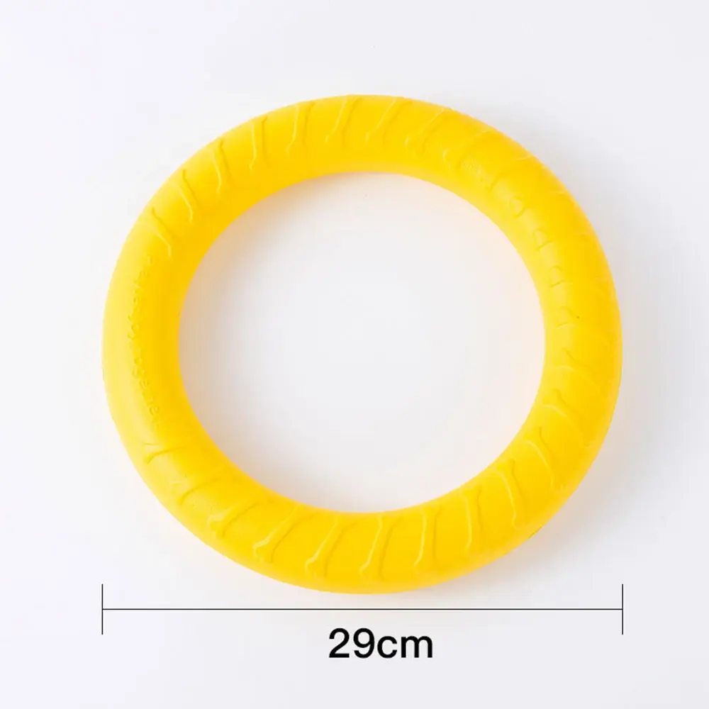 Durable Flying Disc Ring Puller Dog Toy Anti-Chew Interactive Floating Disc for Medium Large Dogs Outdoor Training & Play
