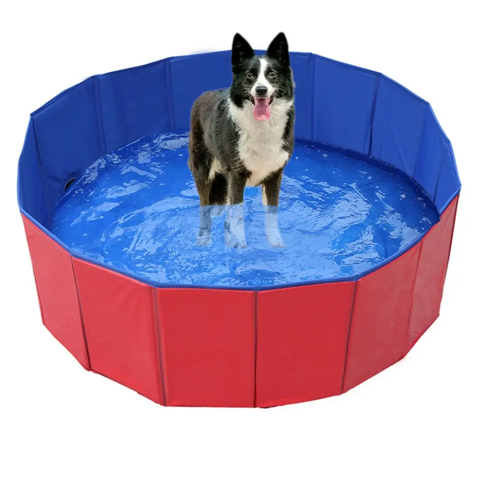 Foldable Dog Swimming Pool Bathing Tub for Small Dogs PVC Pet Pool Indoor Outdoor Wash Bathtub Pet Accessories