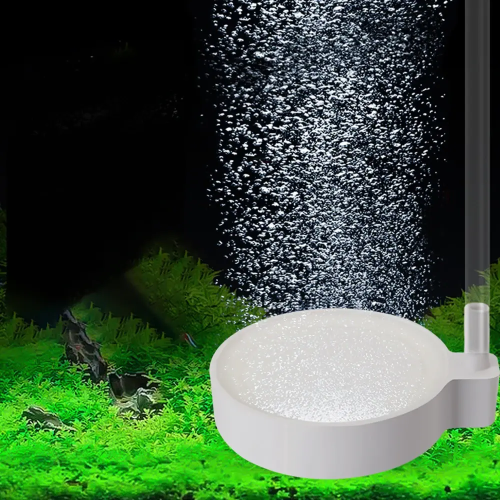 35/50/80/100mm Nano Air Stone Oxygen Diffuser with Bubble Pump for Aquarium Hydroponic System High-Efficiency Aerator Accessorie