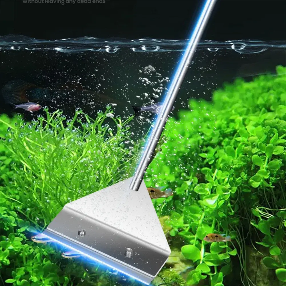 Aquarium Algae Removal Scraper Fish Tank Flat Sand and Algae Removal Dual-use Glass Algae Removal Scraper Aquarium Cleaning Tool