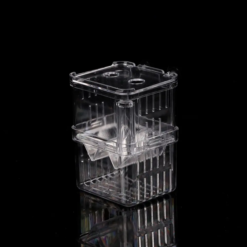 Fish Breeder Box Clear High Transparent Acrylic with Oxygen Port Fish Incubator Hatching Tank for Aquarium