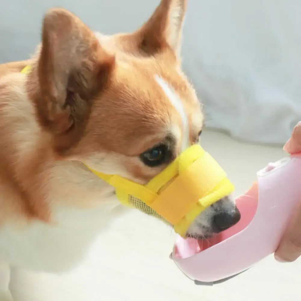 Mesh Adjustable Dog Muzzle for Small Medium Large Dogs Anti Barking Anti-bite Summer Mesh Breathable Pet Muzzles Pet Supplies