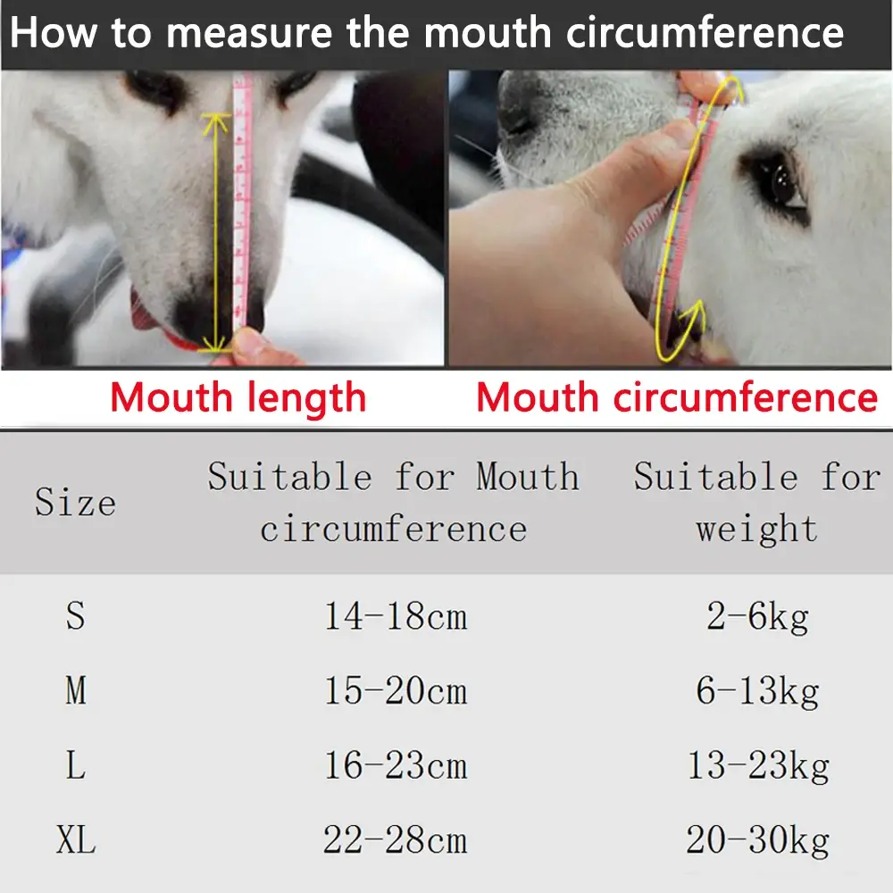Mesh Adjustable Dog Muzzle for Small Medium Large Dogs Anti Barking Anti-bite Summer Mesh Breathable Pet Muzzles Pet Supplies