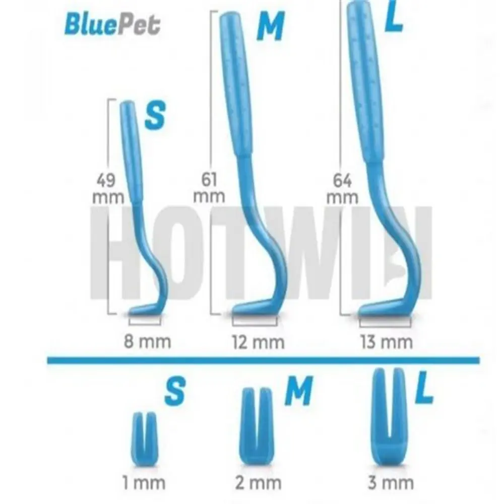 3pcs Pet Flea Tick Remover Hook Cat Dog Grooming Pest Removal Supplies Insect Clips Kittens Lice Removal Pet Cleaning Tools