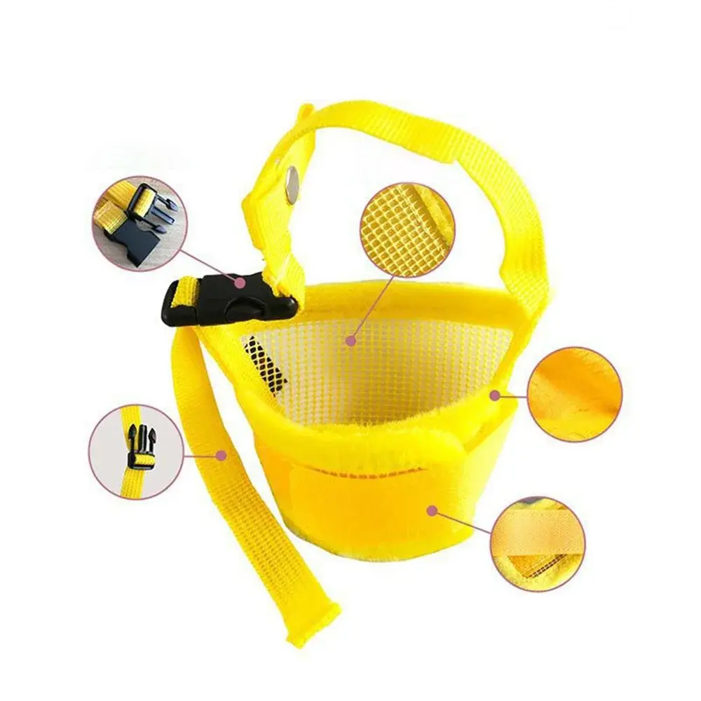 Mesh Adjustable Dog Muzzle for Small Medium Large Dogs Anti Barking Anti-bite Summer Mesh Breathable Pet Muzzles Pet Supplies