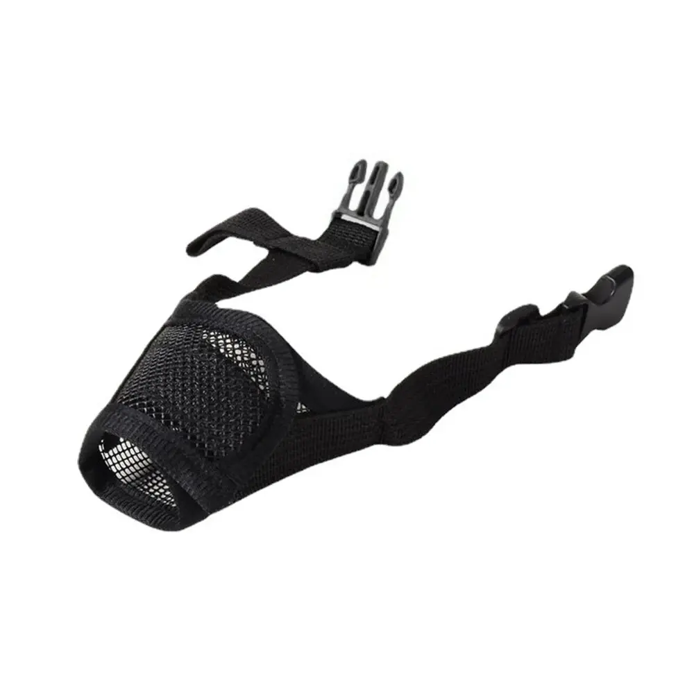 Mesh Adjustable Dog Muzzle for Small Medium Large Dogs Anti Barking Anti-bite Summer Mesh Breathable Pet Muzzles Pet Supplies