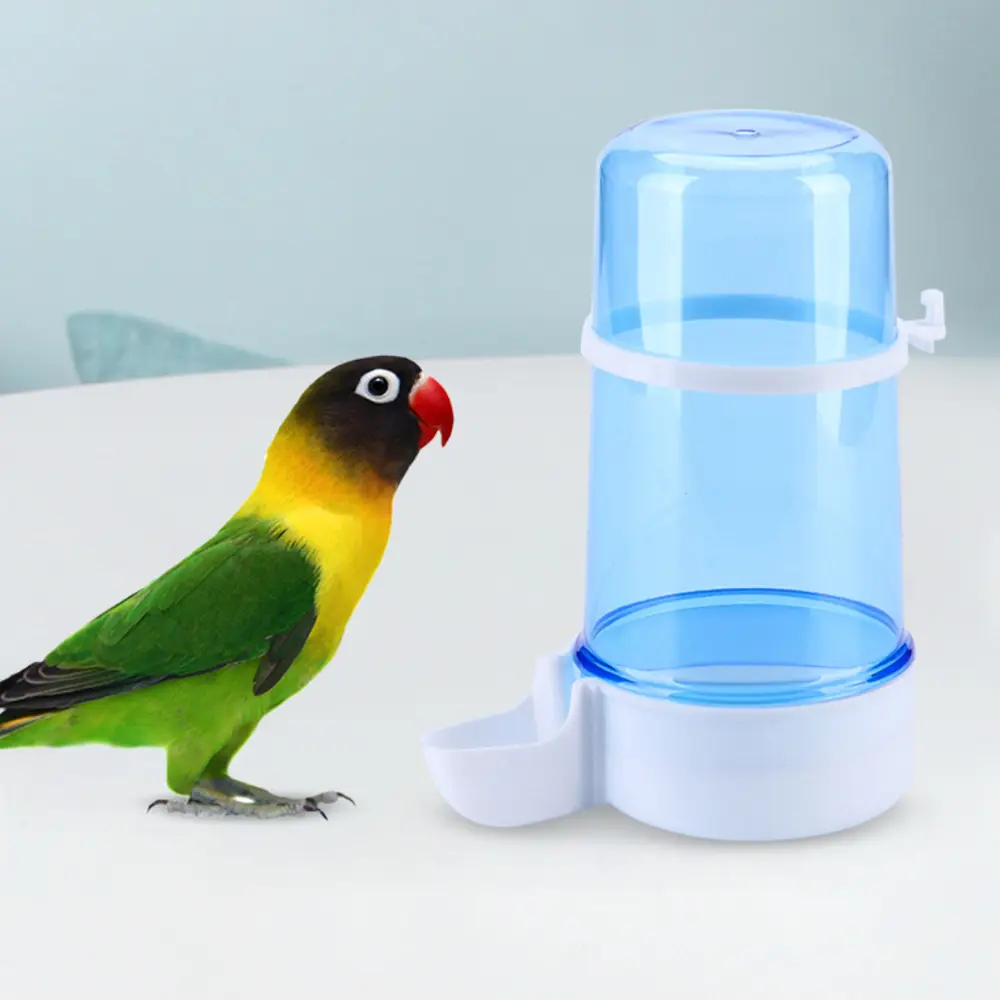 Automatic Bird Feeder And Water Drinker With Adjustable Clip Hanging Design For Parrot Cage Budgie Cockatiel Pet Bird Supplies