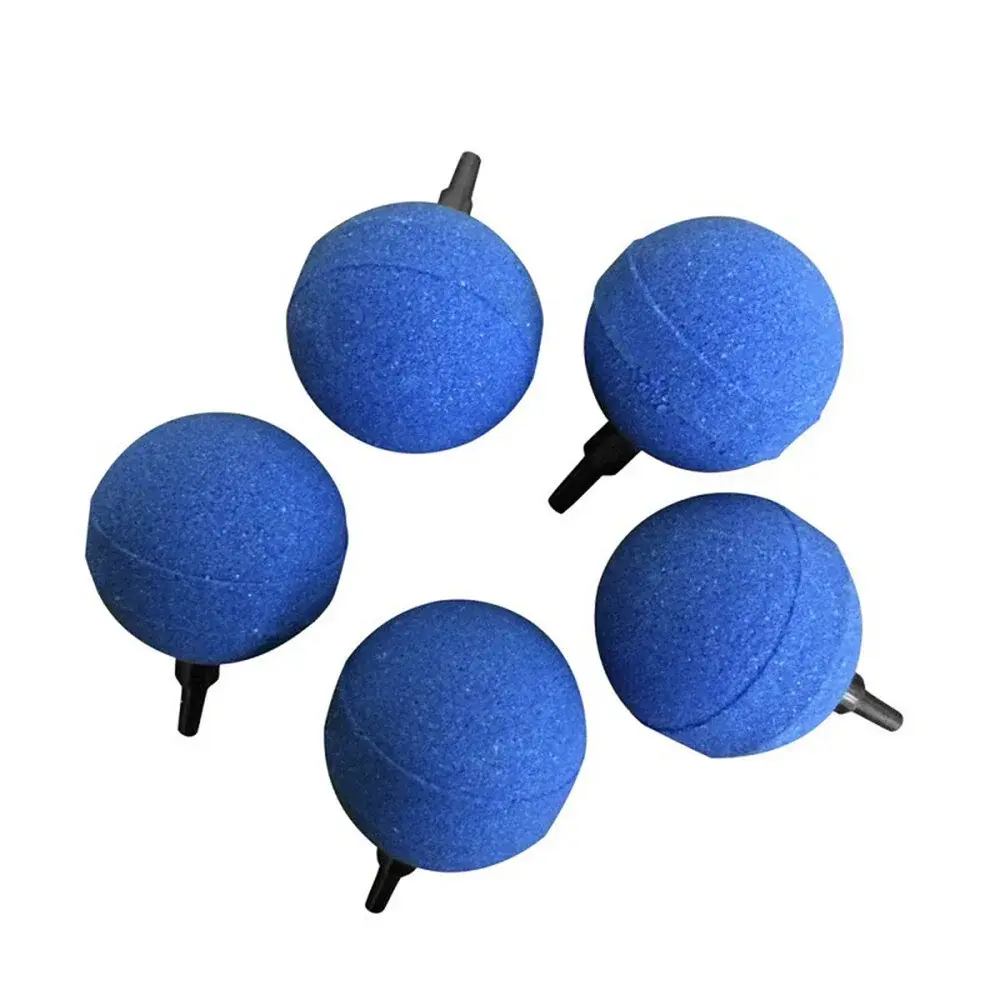 5pcs 20/30/50mm Aquarium Air Stones Bubble Oxygen Diffuser Ball Shaped Airstone for Large and Small Fish Tank Pond Hydroponics