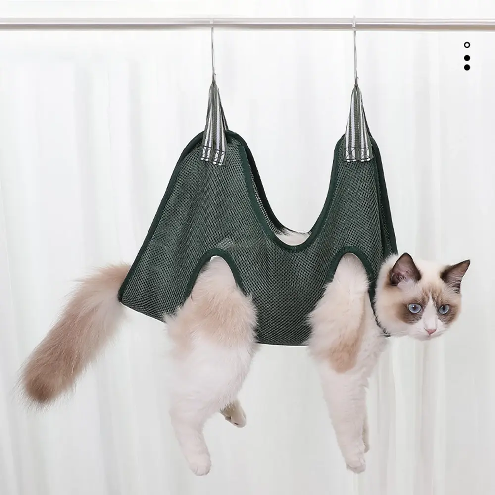 Pet Fixed Bag Cat Grooming Cut Nails Anti Scratch Bite Hanging Fixed Bag Cat Dog Grooming Hammock Restraint Bag Pet Supplies