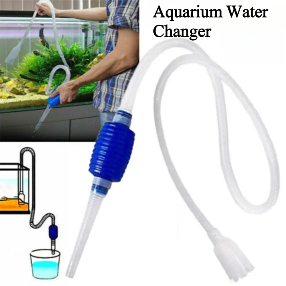 Aquarium Water Changer Fish Tank Siphon Water Pumping Pipe Vacuum Gravel Water Filter Cleaner Aquarium Cleaning Tool Accessories