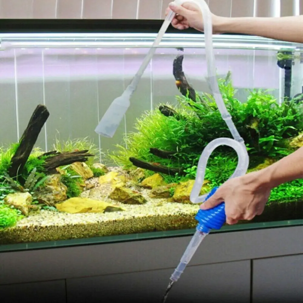 Aquarium Water Changer Fish Tank Siphon Water Pumping Pipe Vacuum Gravel Water Filter Cleaner Aquarium Cleaning Tool Accessories