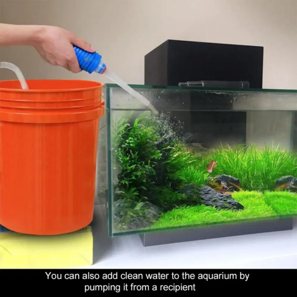 Aquarium Water Changer Fish Tank Siphon Water Pumping Pipe Vacuum Gravel Water Filter Cleaner Aquarium Cleaning Tool Accessories