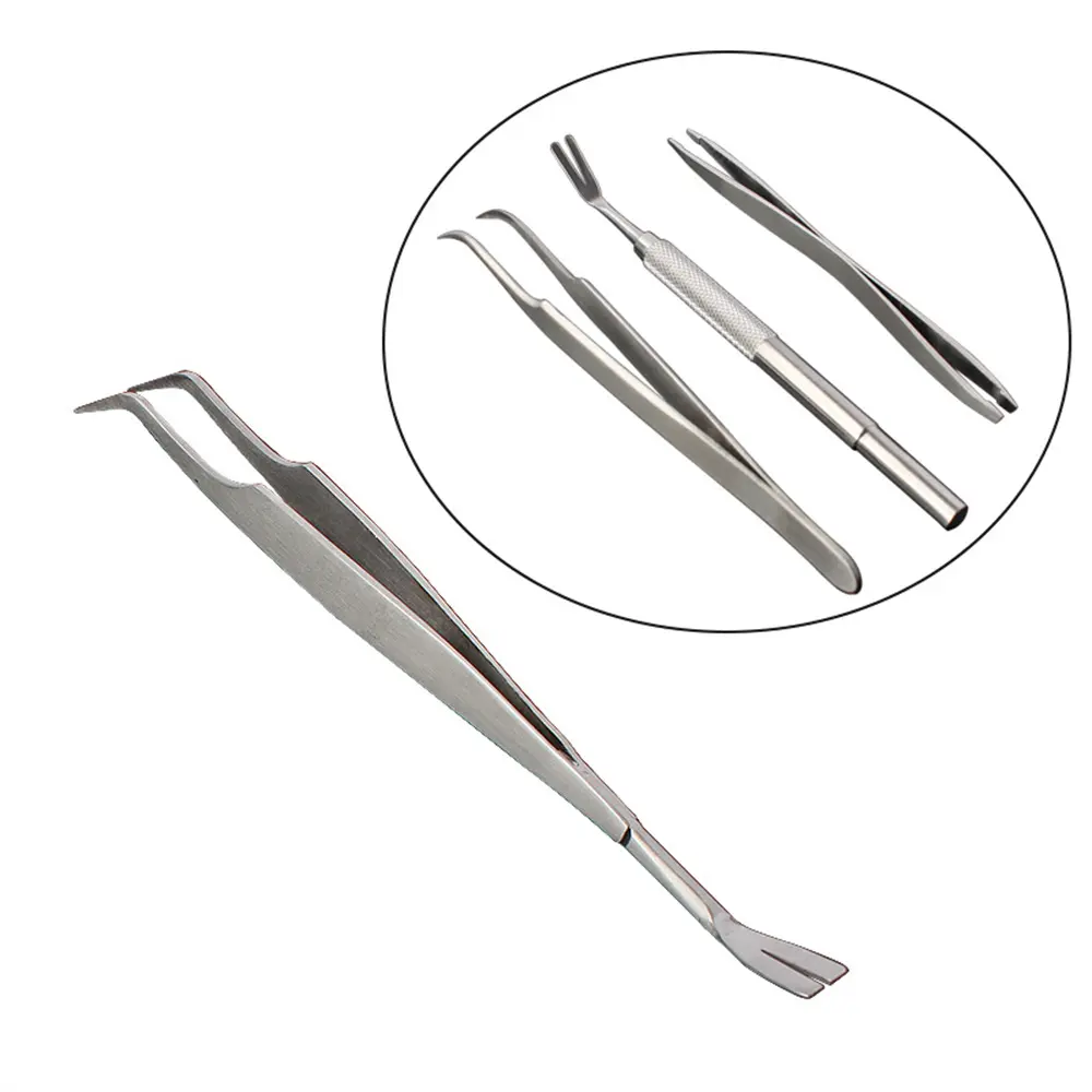 Surgical-Grade Stainless Steel Flea & Tick Remover - 2-in-1 Dual Hook & Tweezers for Dogs/Cats (Vet-Approved Grooming Kit)