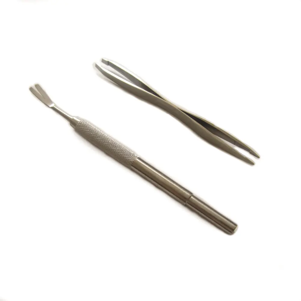 Surgical-Grade Stainless Steel Flea & Tick Remover - 2-in-1 Dual Hook & Tweezers for Dogs/Cats (Vet-Approved Grooming Kit)