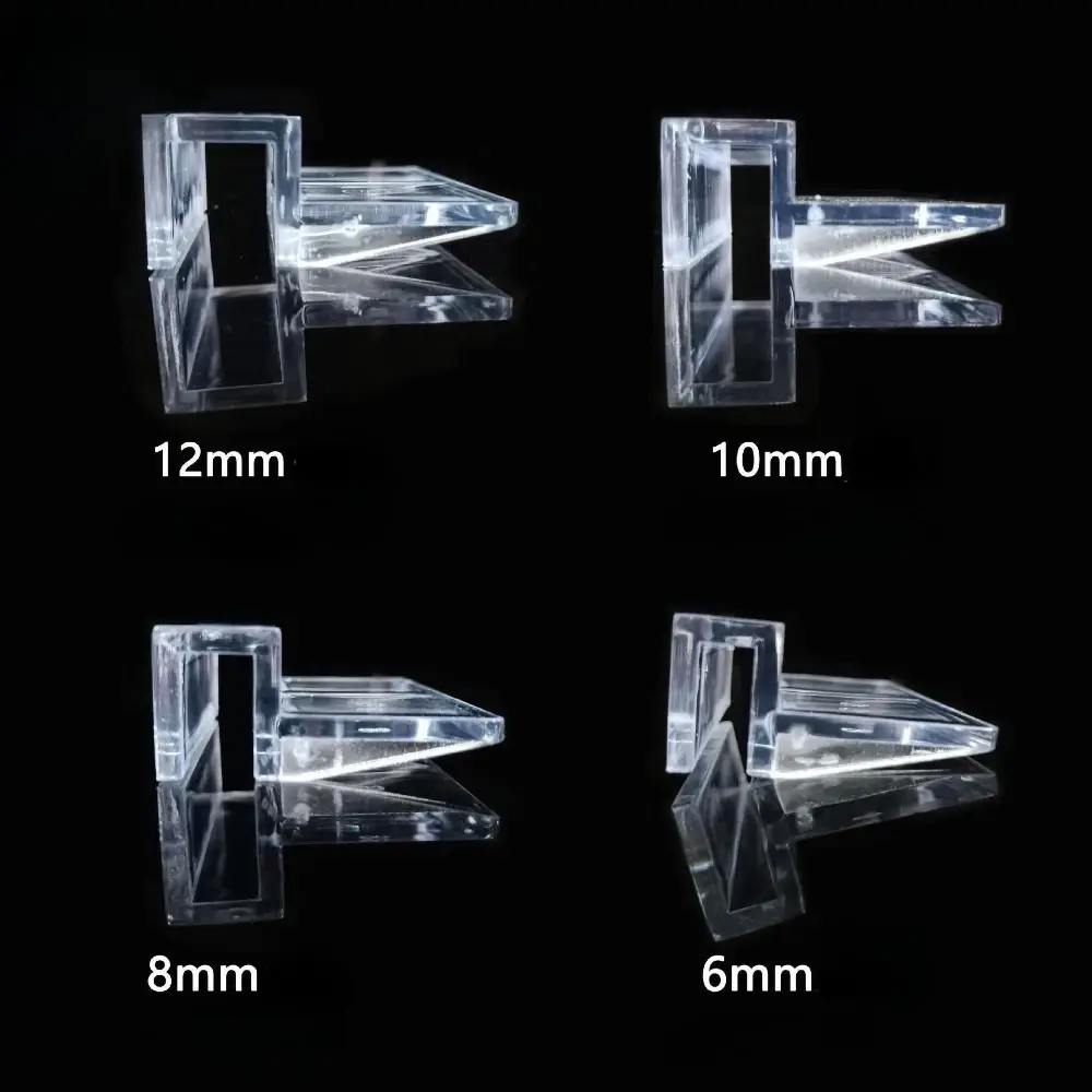 5/6/8/10/12mm Fish Tank Cover Plate Clip Brackets Aquarium Acrylic Clip Glass Cover Support Holders Clamps Accessories