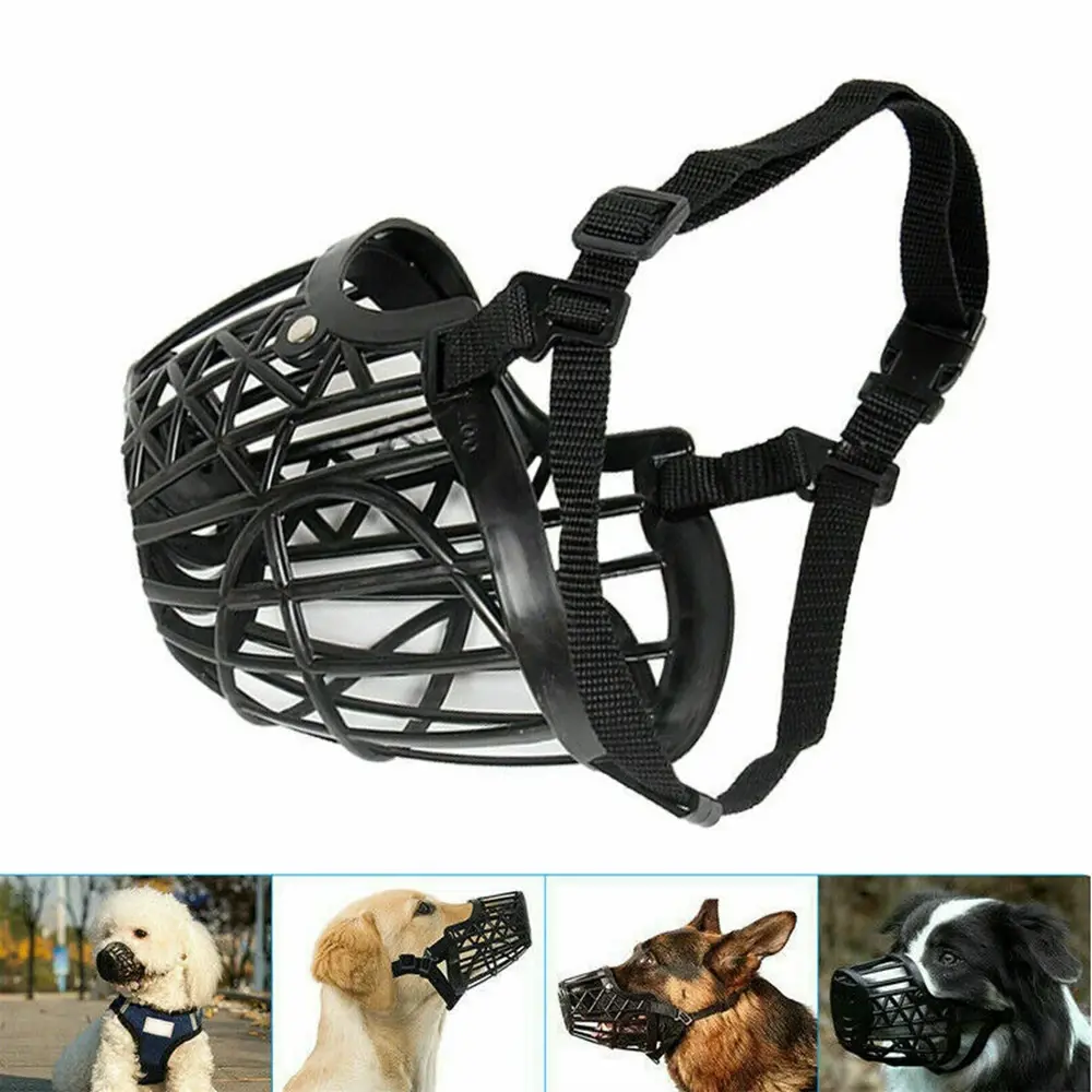 Dog Muzzles Adjustable Breathable Soft Comfy Dogs Mouth Muzzle for Medium Large Dogs Stop Biting Barking Chewing Pet Supplies