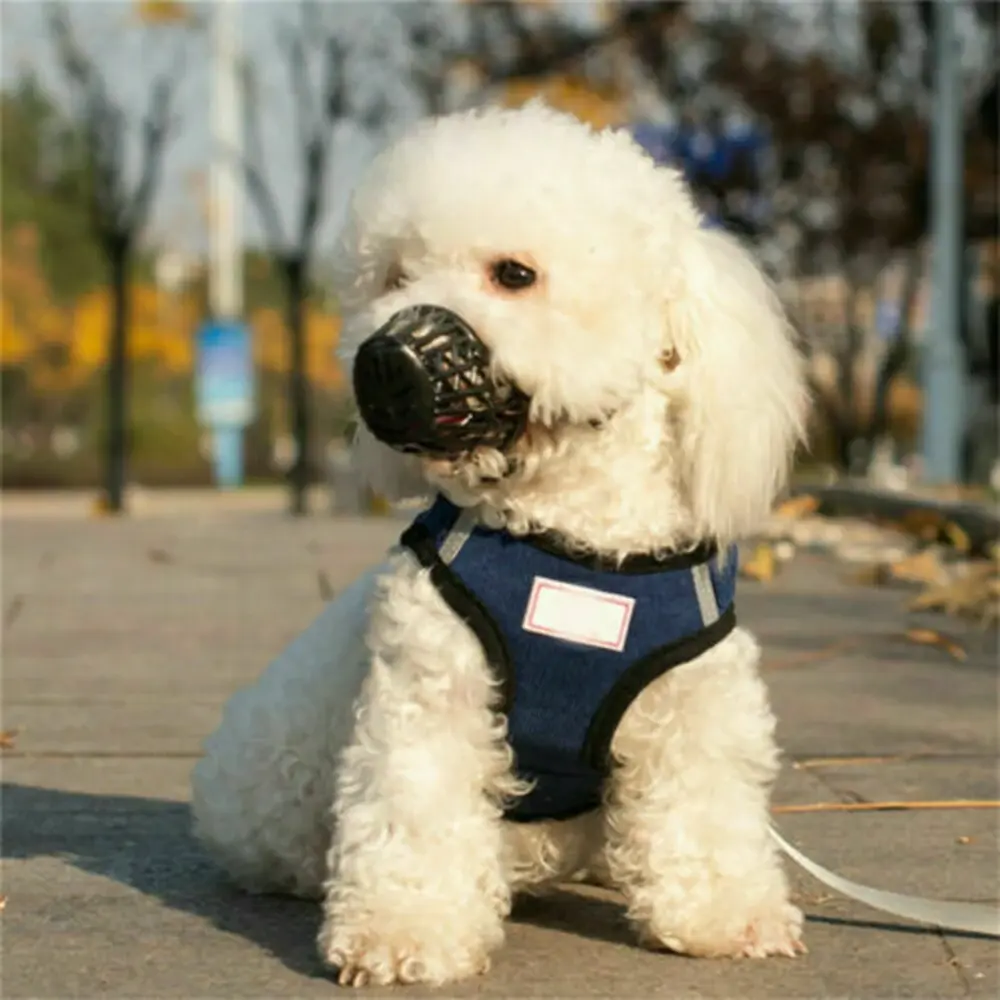 Dog Muzzles Adjustable Breathable Soft Comfy Dogs Mouth Muzzle for Medium Large Dogs Stop Biting Barking Chewing Pet Supplies