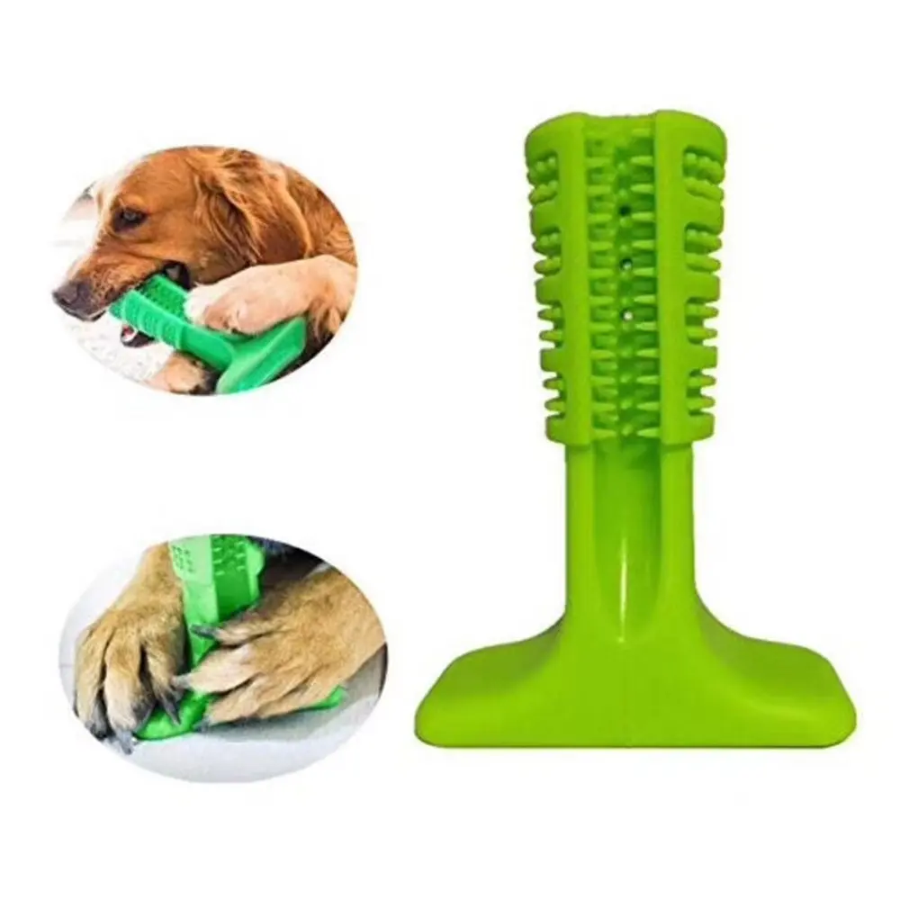 Dog & Pet Chew Toy Teeth Cleaning Oral Care Bite Resistant Toothbrush Stick Bad Breath Removable Supplies