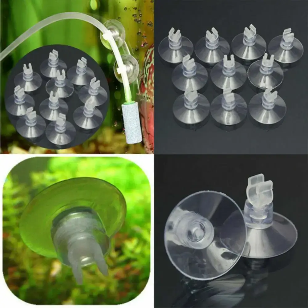10/20Pcs Aquarium Suction Cup Air Hose Suction Cup for Fish Tank Hose Fixed Oxygen Pump Holder Sucker Clips Aquarium Accessories