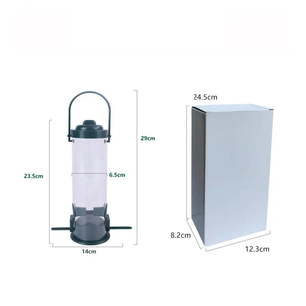 Automatic Bird Feeder With Multiple Holes Durable Hanging Design For Wild Flying Animals Outdoor Garden Paddock Patio