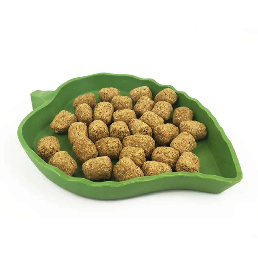 Reptile Feeder Leaf Shape Bowl 2Pcs Multi-Size Food Water Bowl for Turtle Lizards Hamsters Tortoise Gecko Small Pets Supplies